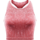 Vintage Washed Ribbed Belly Tank